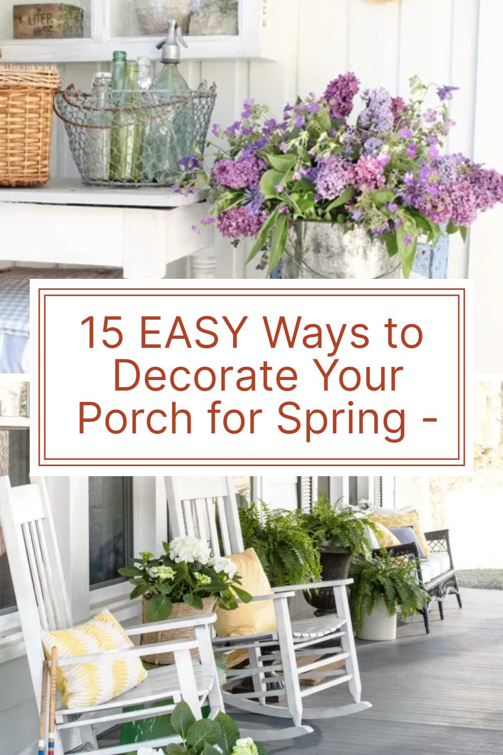 15 EASY Ways to Decorate Your Porch for Spring